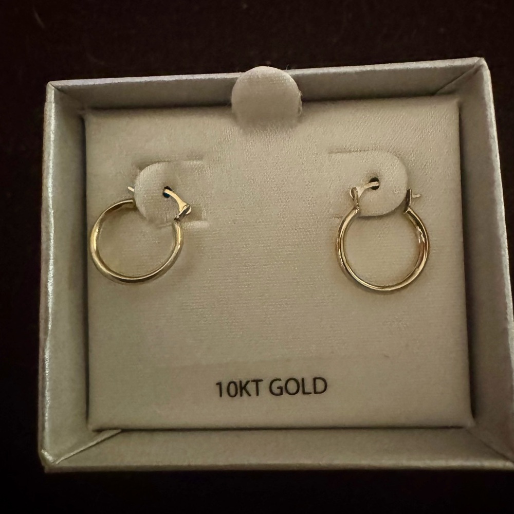 Belk 10KT Gold Classic Hoop Earrings